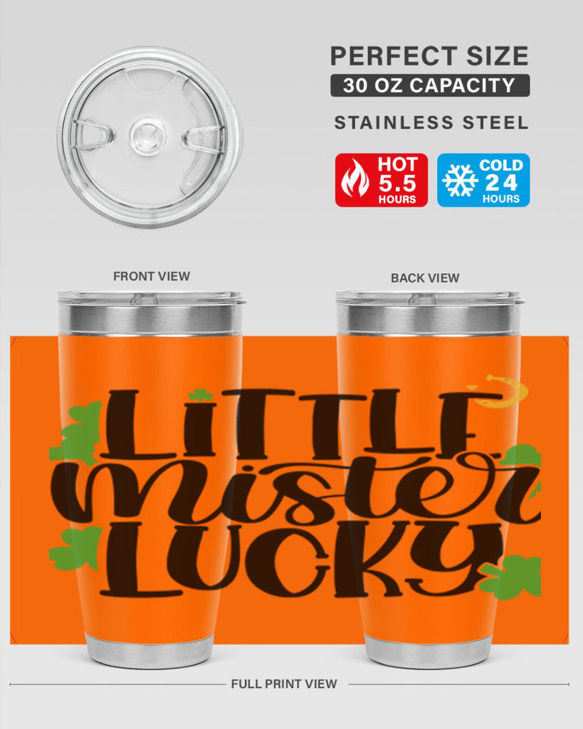 Little Mister Lucky Style 67#- St Patricks Day- Tumbler
