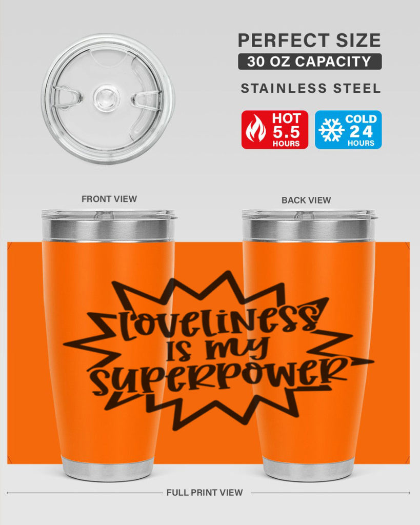 Loveliness Is My Superpower Style 53#- baby- tumbler