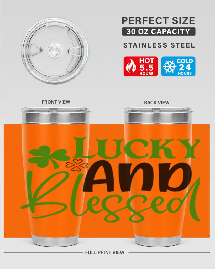 Lucky And Blessed Style 151#- St Patricks Day- Tumbler