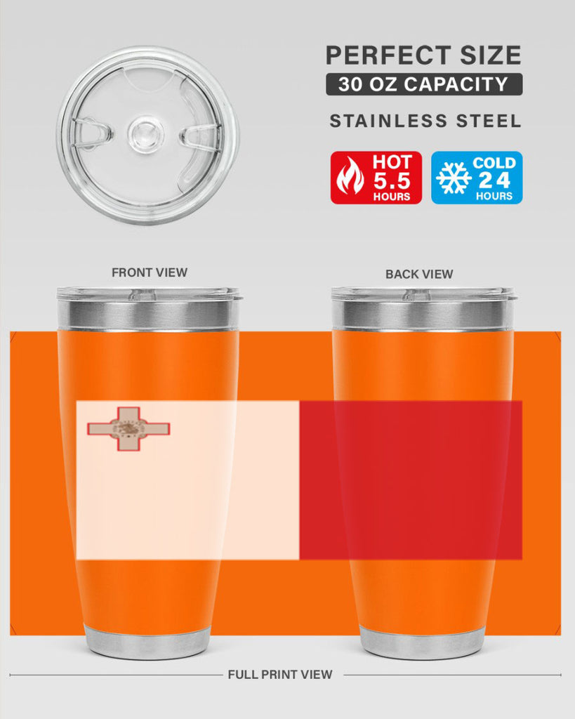 Malta 91#- world flags- Tumbler