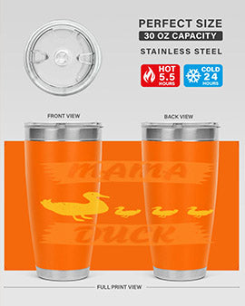 Mama Duck Style 26#- duck- Tumbler