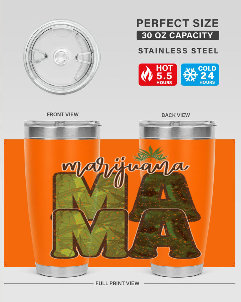 Marijuana Mama Sublimation 205#- marijuana- Tumbler