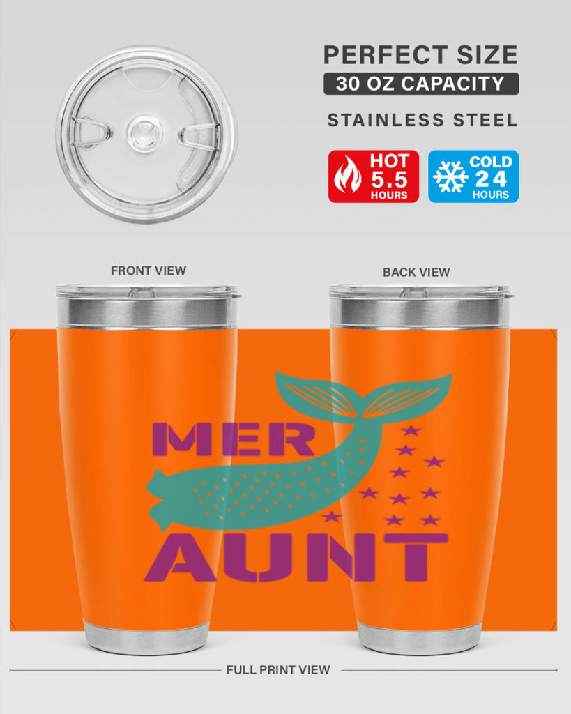 Mer Aunt 319#- mermaid- Tumbler