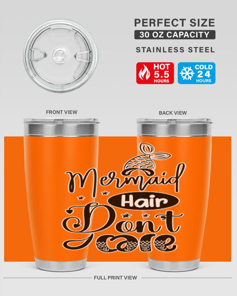 Mermaid Hair Dont Care 407#- mermaid- Tumbler