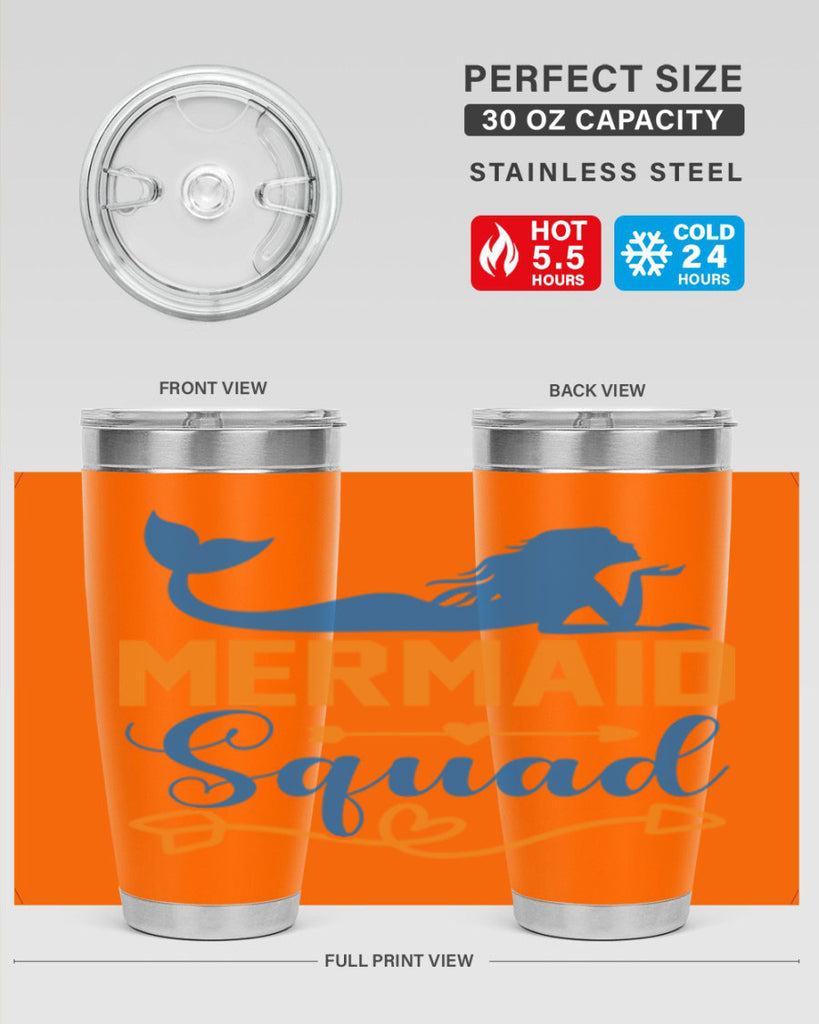 Mermaid Squad 385#- mermaid- Tumbler