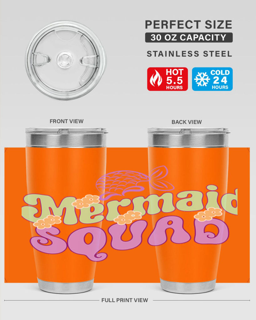 Mermaid Squad 445#- mermaid- Tumbler