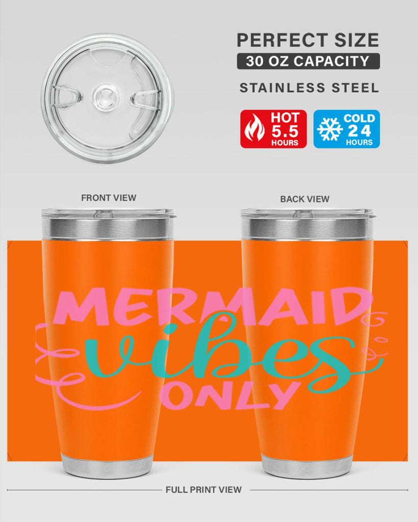 Mermaid Vibes Only 386#- mermaid- Tumbler