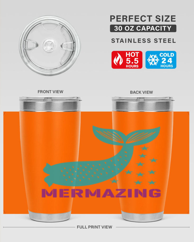 Mermazing 502#- mermaid- Tumbler