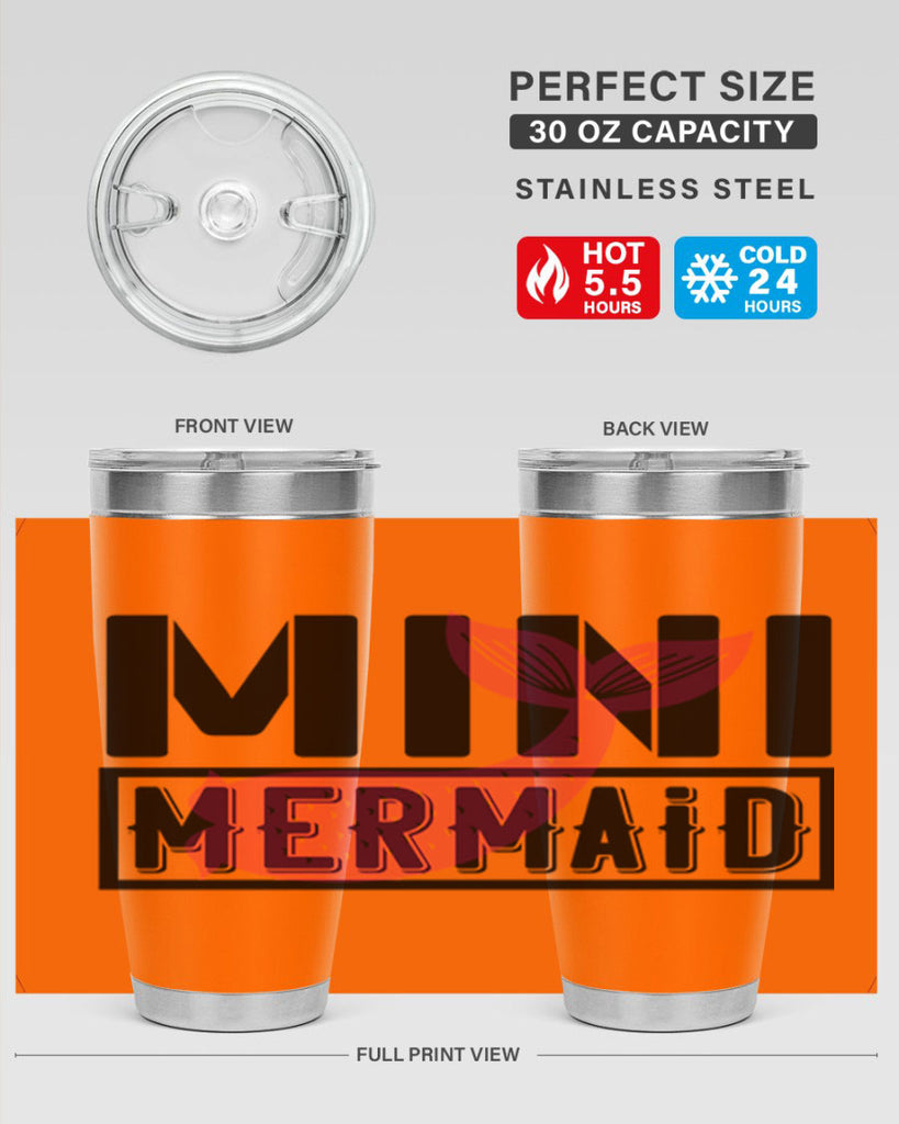 Mini mermaid 504#- mermaid- Tumbler