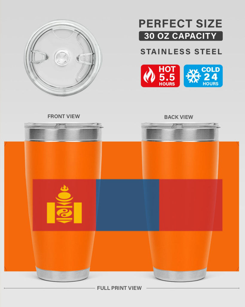 Mongolia 83#- world flags- Tumbler