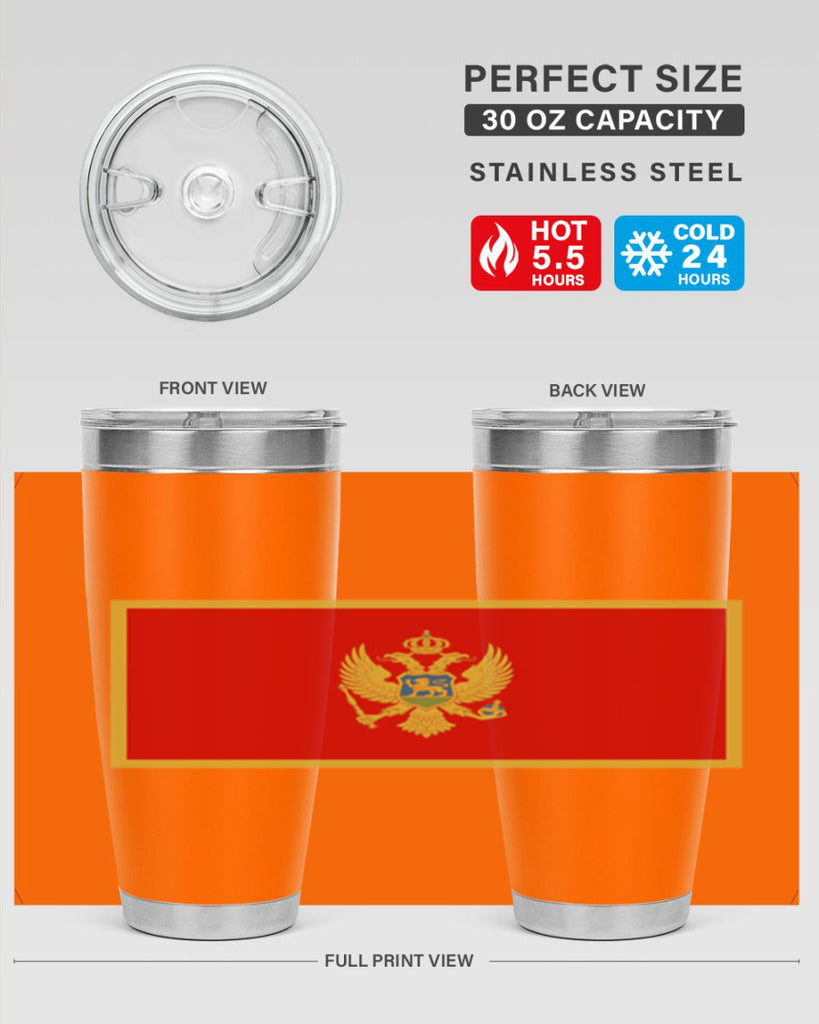 Montenegro 82#- world flags- Tumbler