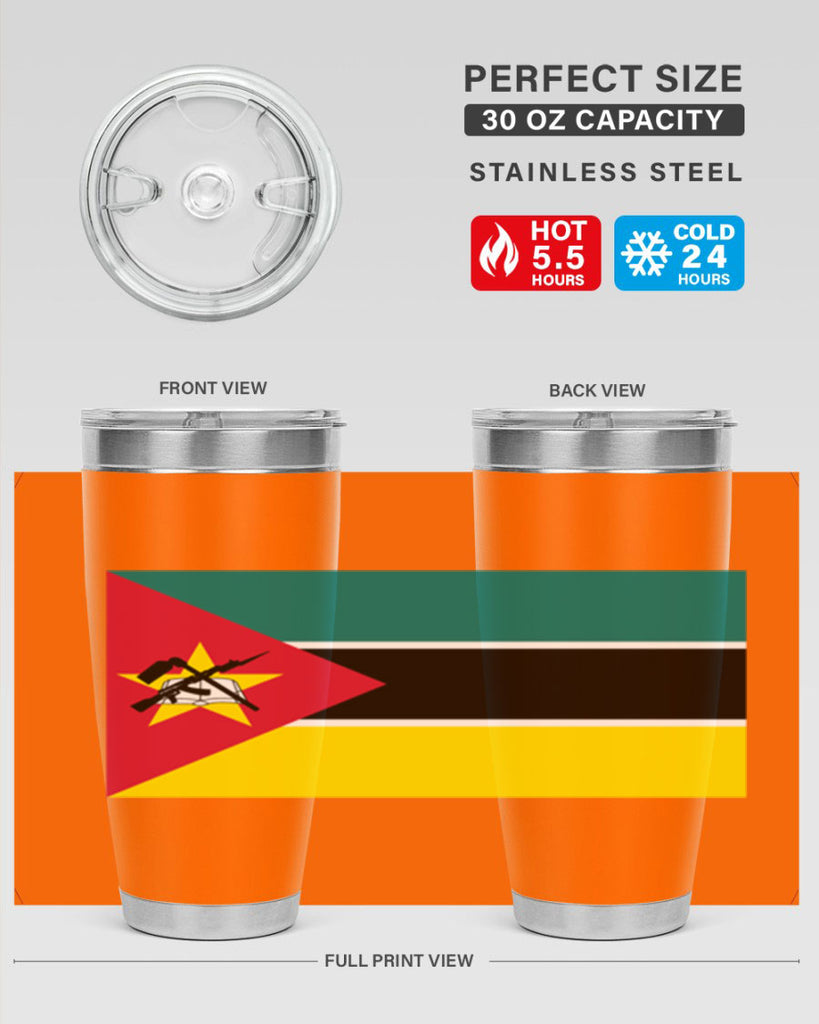 Mozambique 80#- world flags- Tumbler