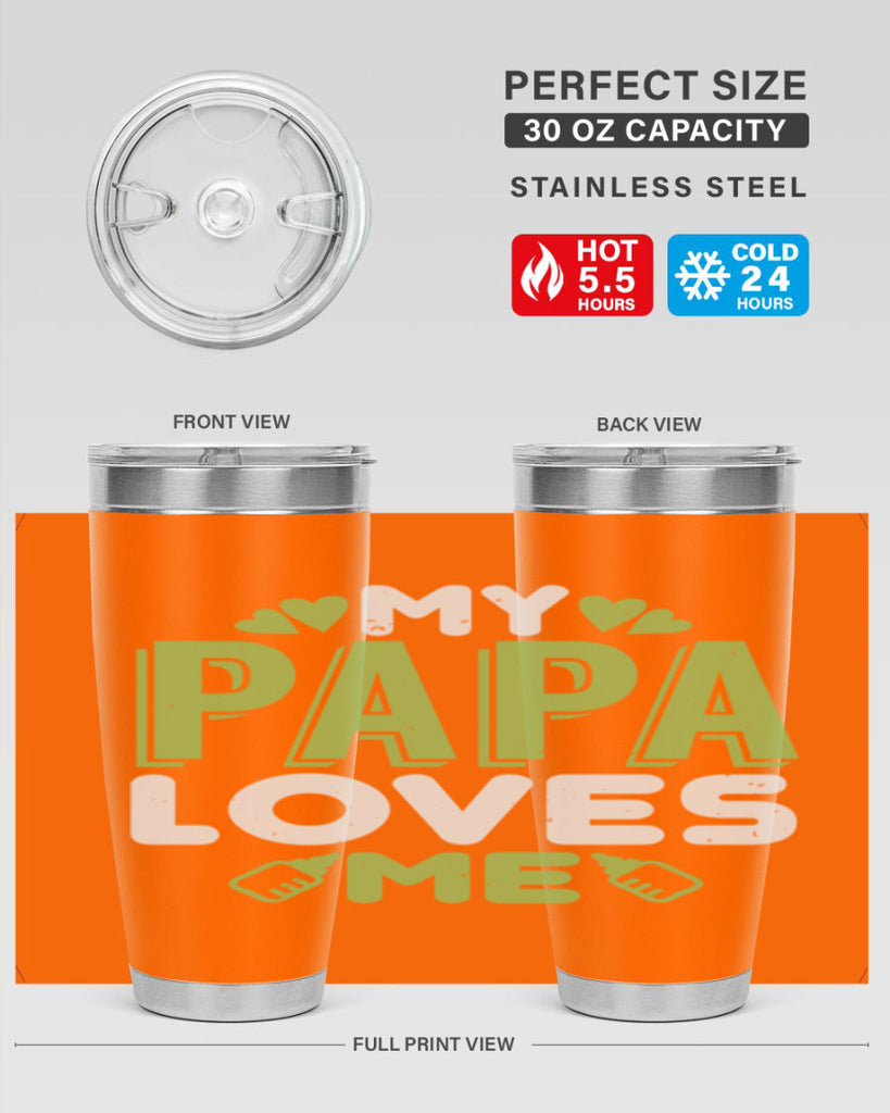 My Papa Loves Me Style 185#- baby- tumbler