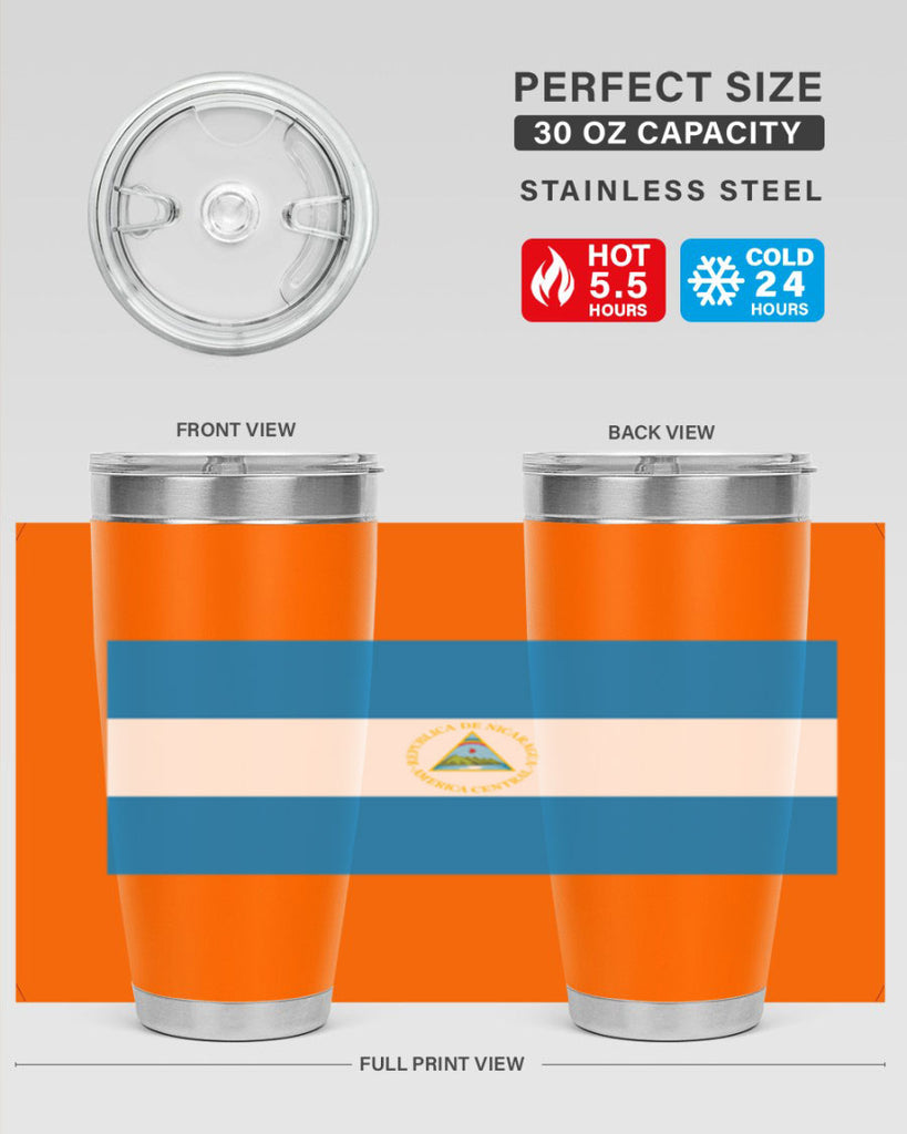 Nicaragua 73#- world flags- Tumbler