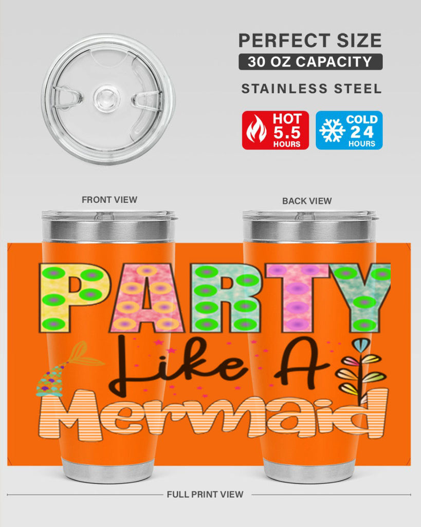 Party Like A Mermaid 538#- mermaid- Tumbler