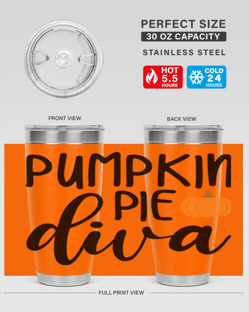 Pumpkin Pie Diva 532#- fall- Tumbler