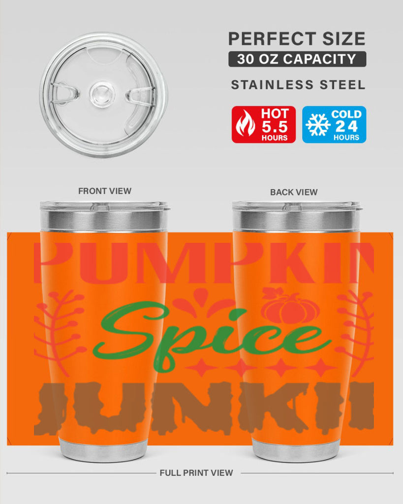 Pumpkin Spice Junkie 547#- fall- Tumbler