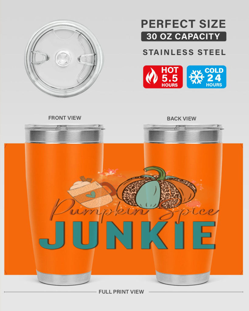 Pumpkin Spice Junkie 550#- fall- Tumbler