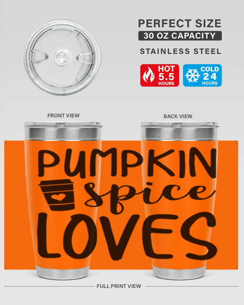 Pumpkin Spice Loves 555#- fall- Tumbler