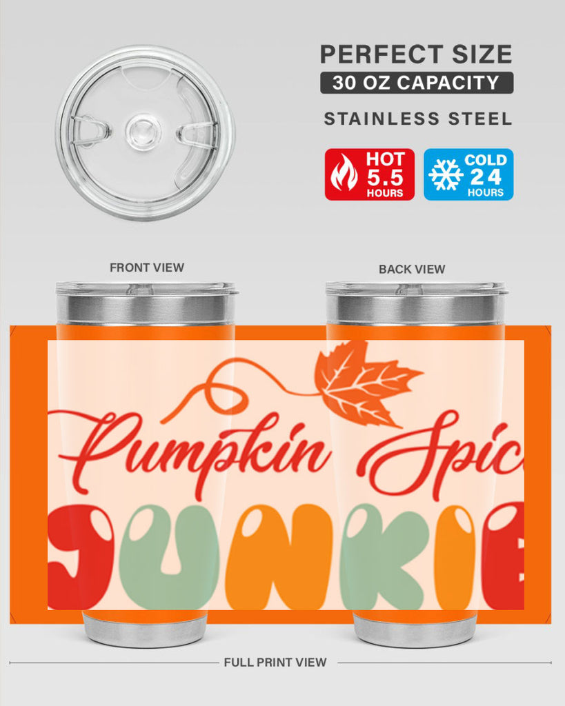 PumpkinSpiceJunkiedesign 569#- fall- Tumbler