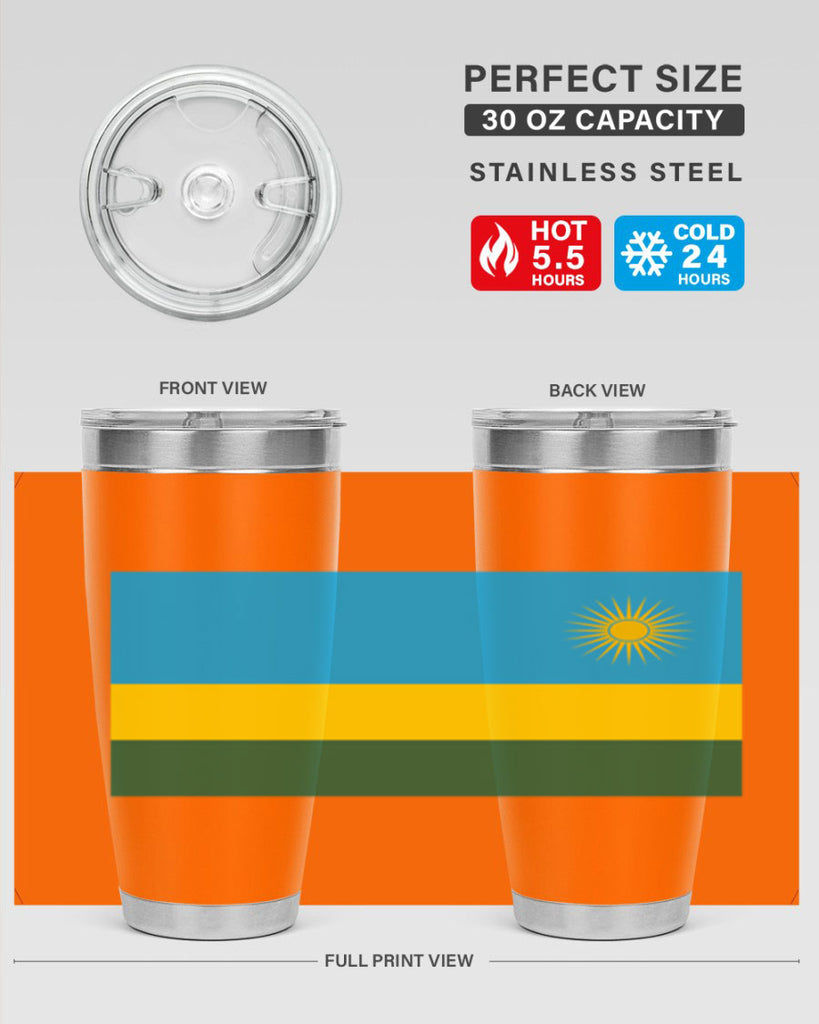 Rwanda 53#- world flags- Tumbler