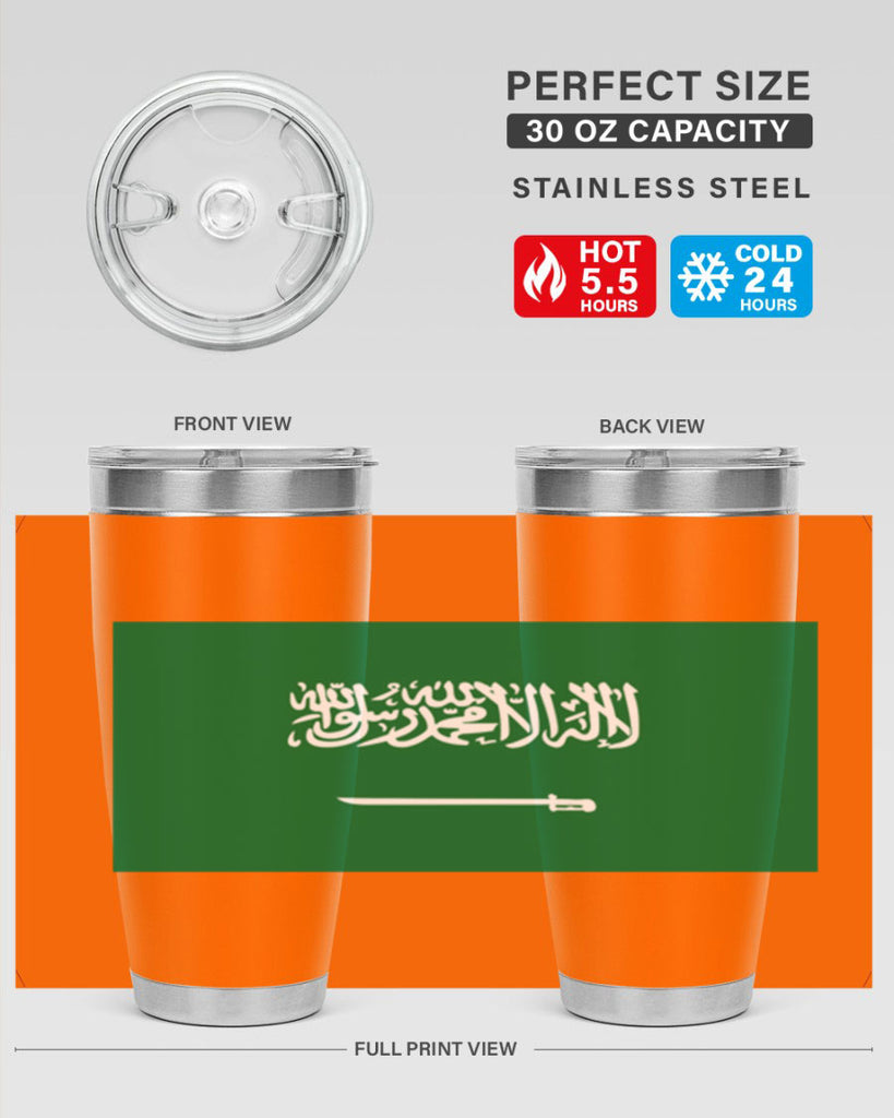Saudi Arabia 46#- world flags- Tumbler