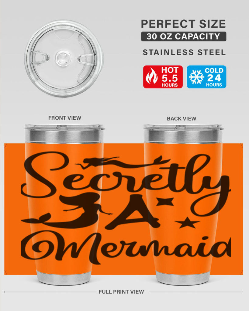 Secretly a mermaid 580#- mermaid- Tumbler