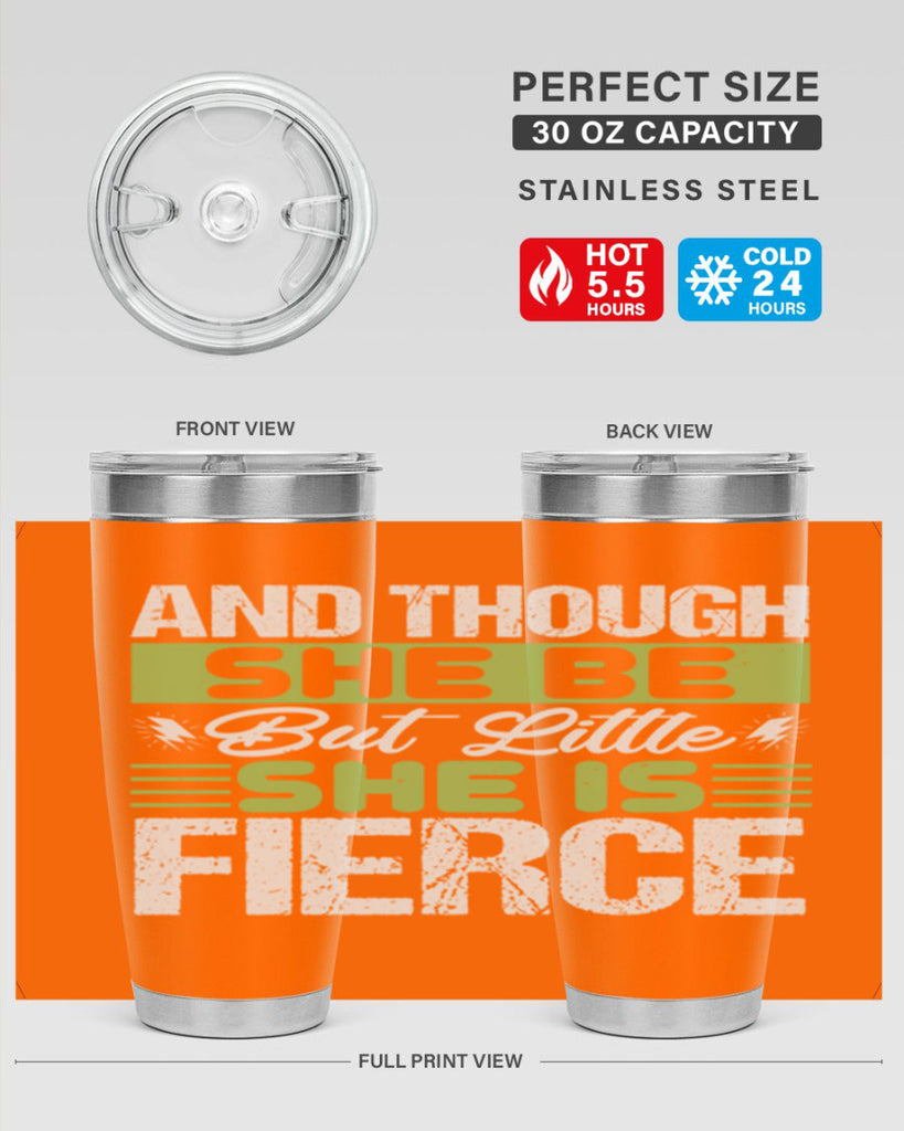 She is little but fierce Style 173#- baby- tumbler