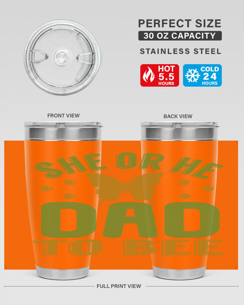 She or He Dad to bee Style 172#- baby- tumbler