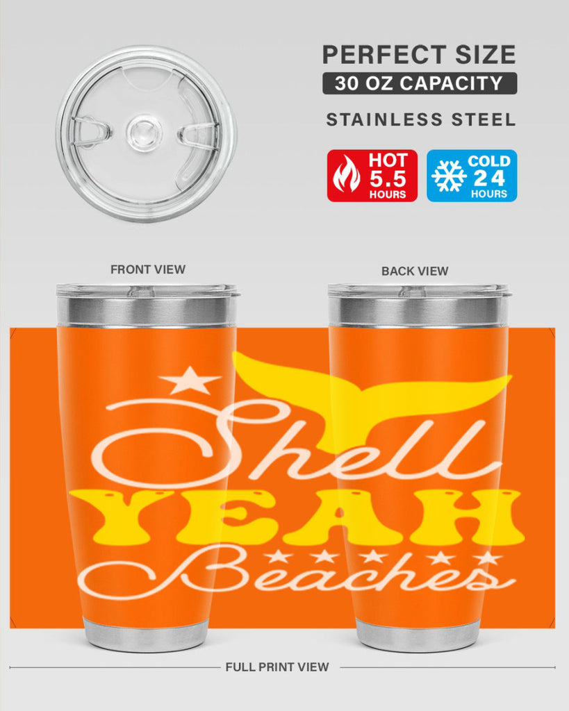 Shell Yeah Beaches 585#- mermaid- Tumbler