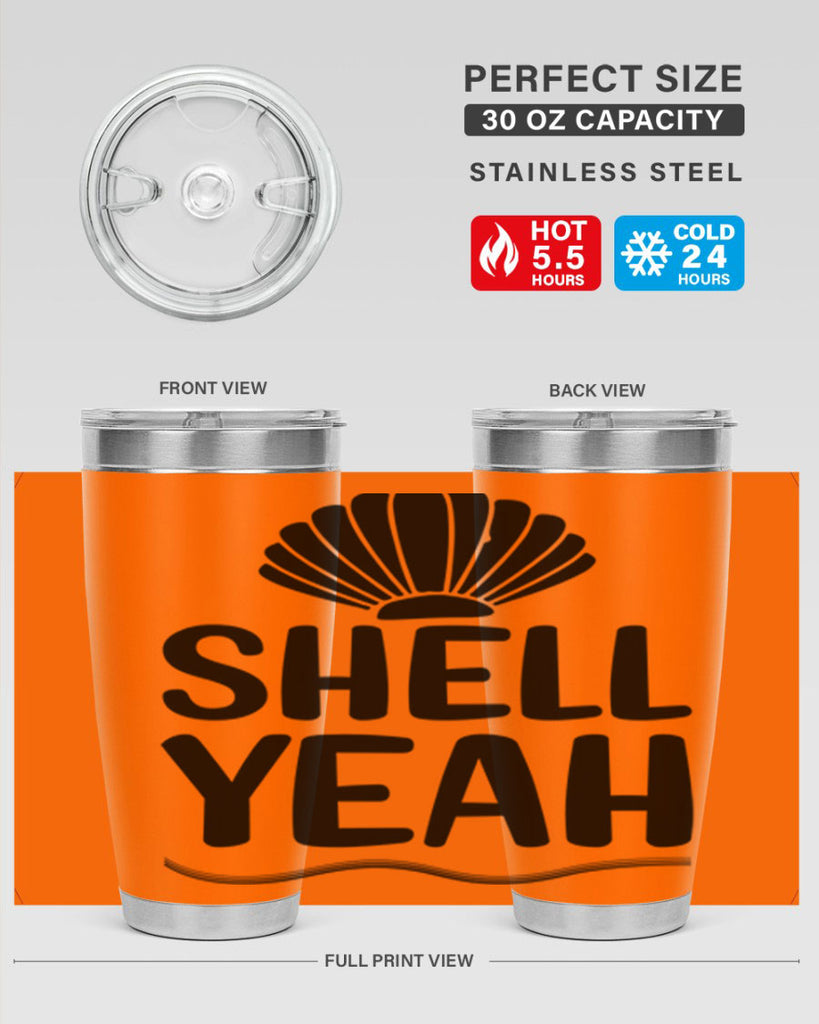 Shell yeah 597#- mermaid- Tumbler