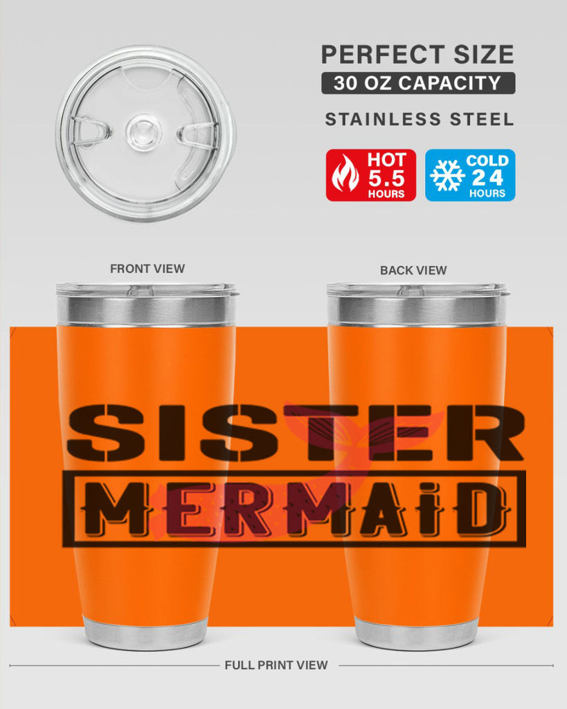 Sister mermaid 600#- mermaid- Tumbler