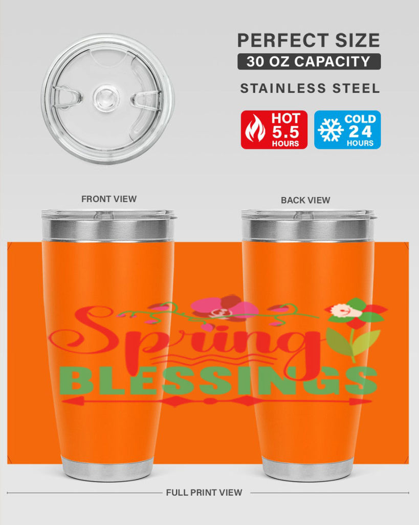 Spring Blessings 418#- spring- Tumbler