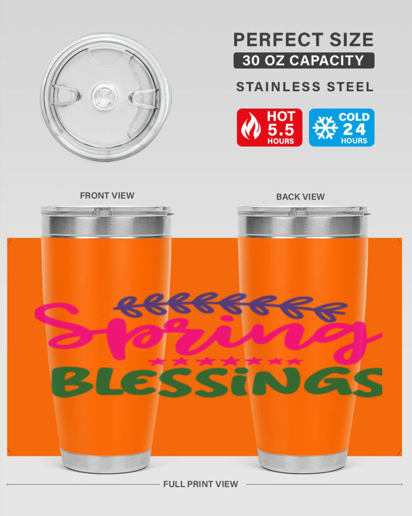 Spring Blessings 419#- spring- Tumbler