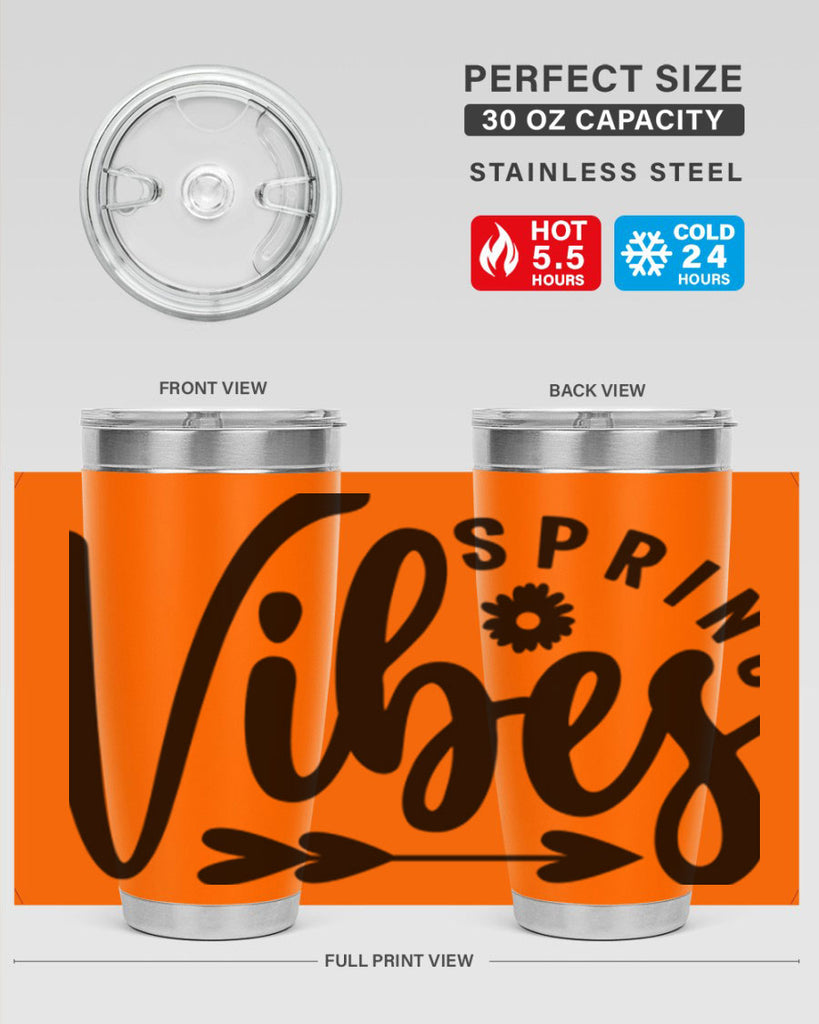 Spring Vibes478#- spring- Tumbler