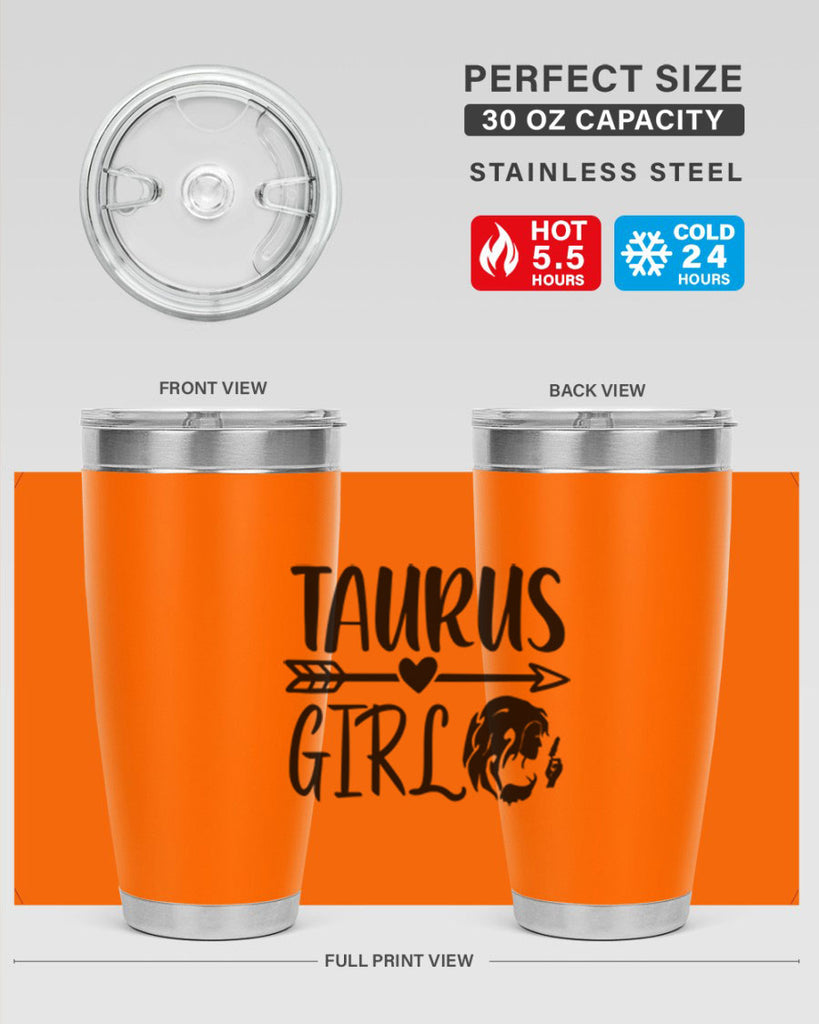 Taurus girl 498#- zodiac- Tumbler