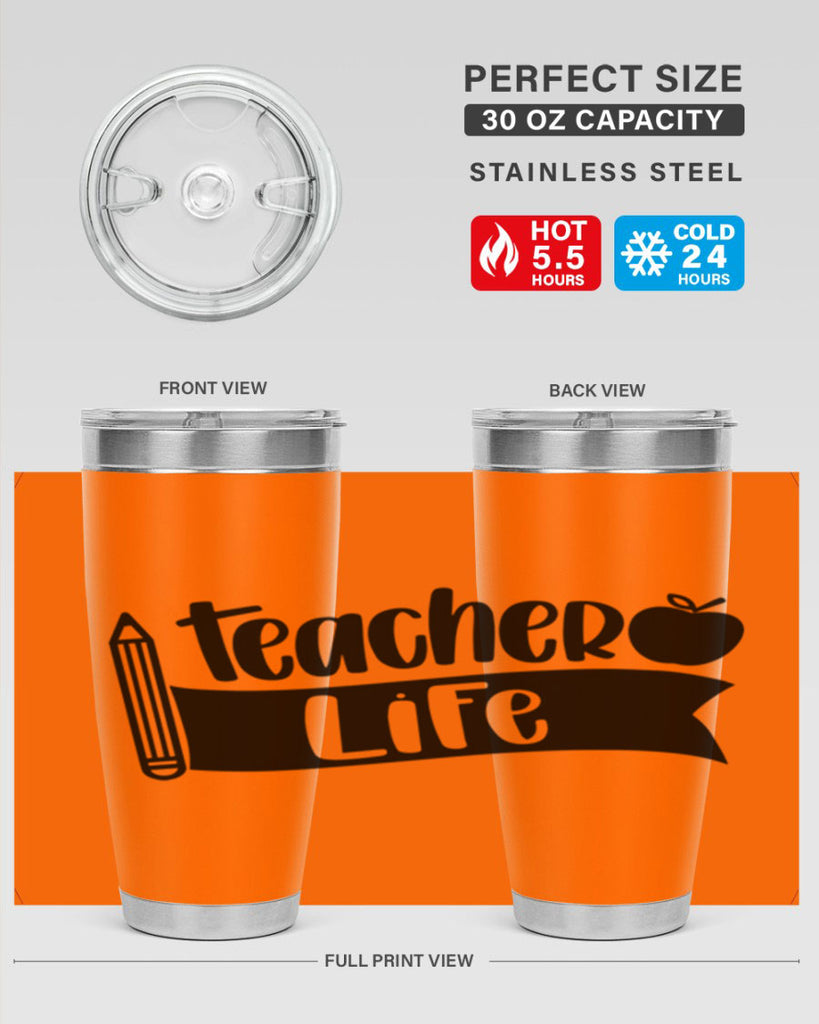 Teacher Life Style 52#- teacher- tumbler