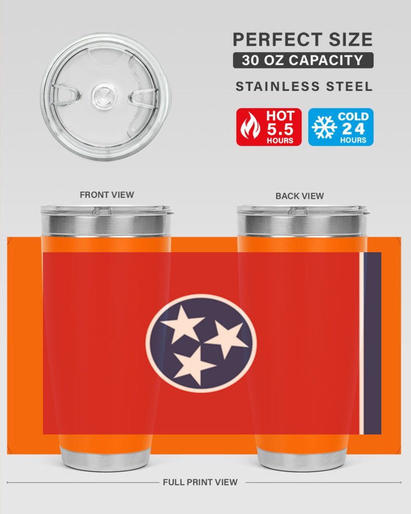 Tennessee 10#- Us Flags- Tumbler