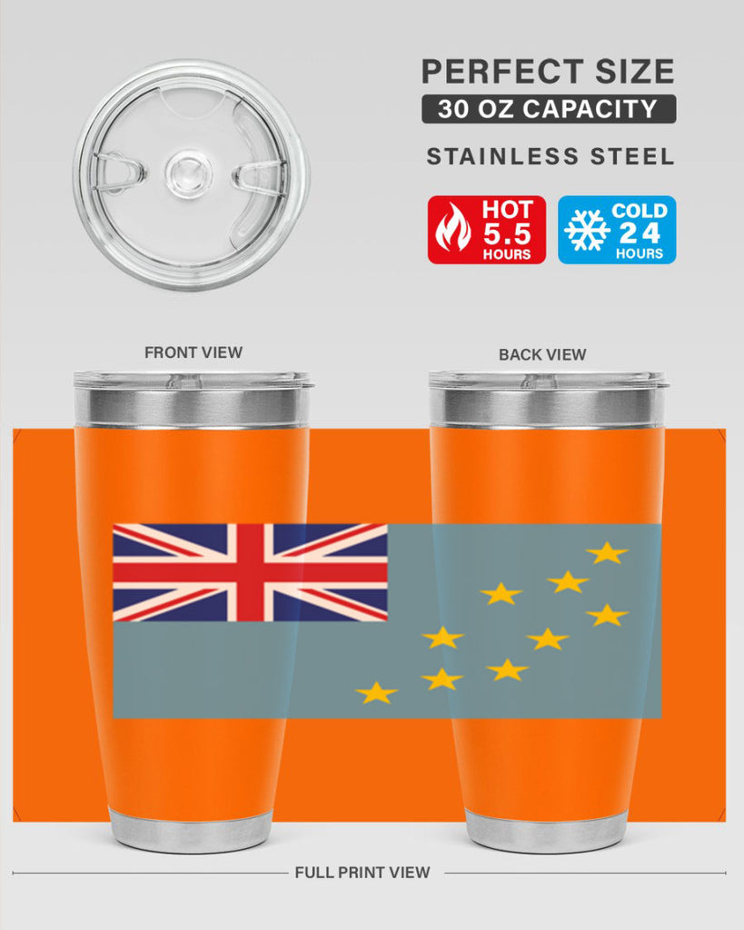 Tuvalu 15#- world flags- Tumbler