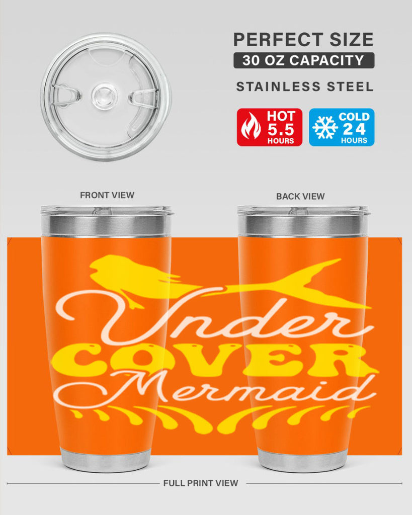 Under Cover Mermaid 637#- mermaid- Tumbler