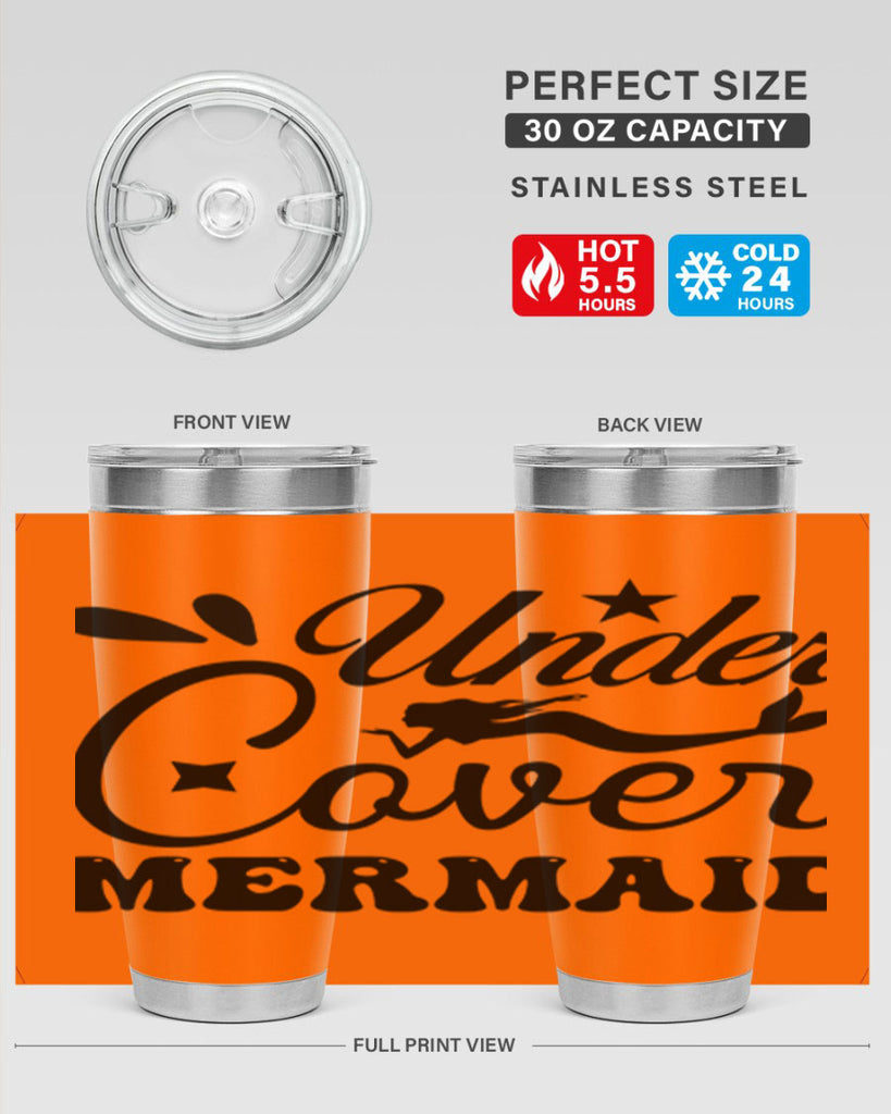 Under cover mermaid 646#- mermaid- Tumbler