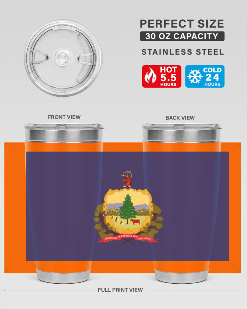 Vermont 7#- Us Flags- Tumbler