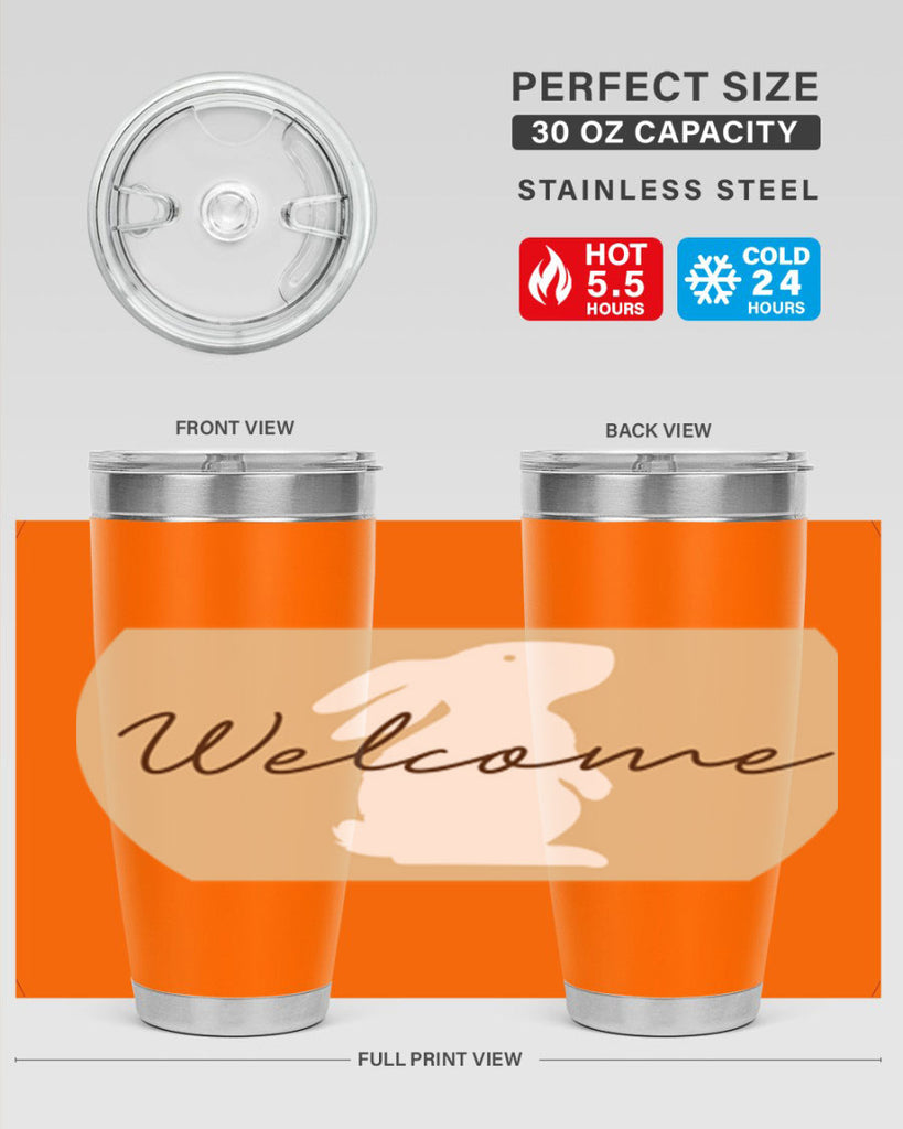 Welcome Bunny569#- spring- Tumbler