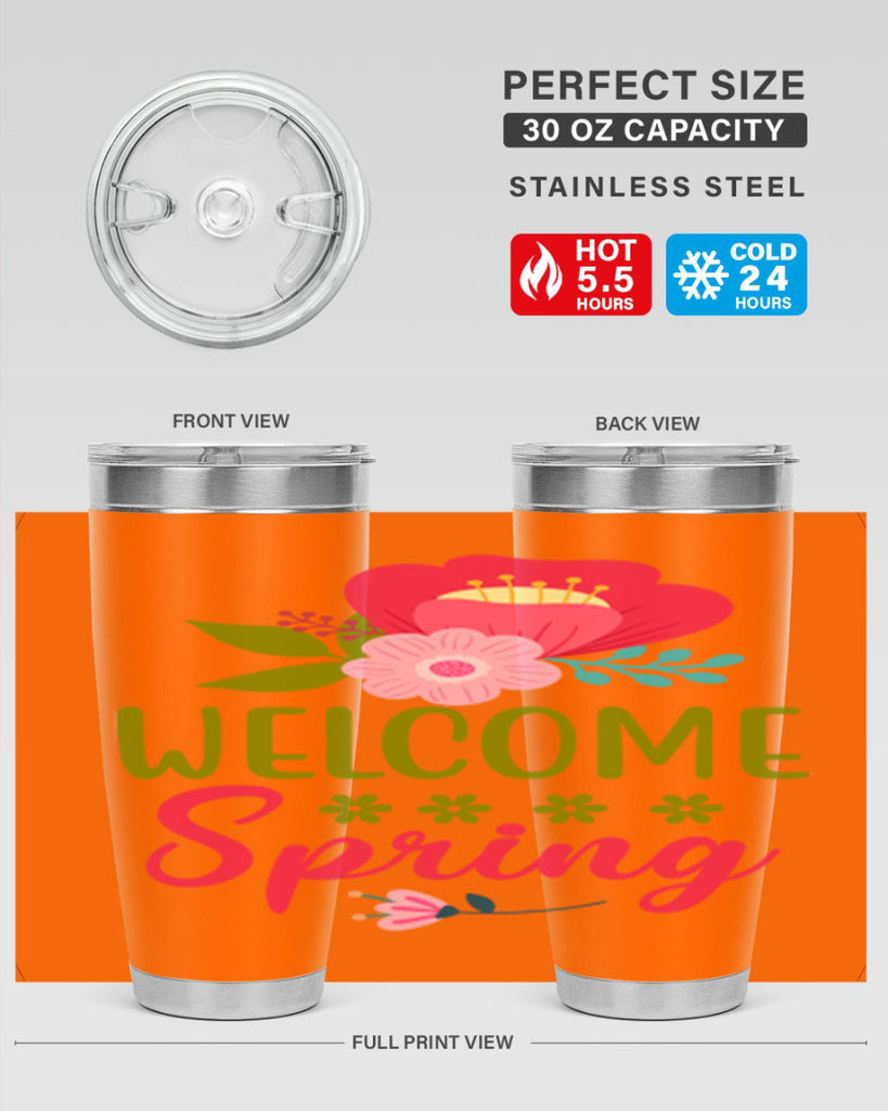 Welcome Spring 582#- spring- Tumbler