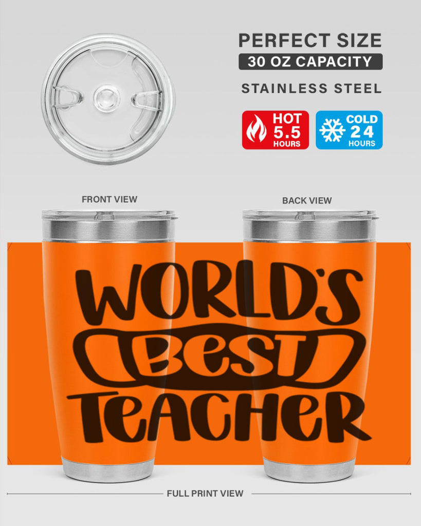 Worlds Best Teacher Style 27#- teacher- tumbler