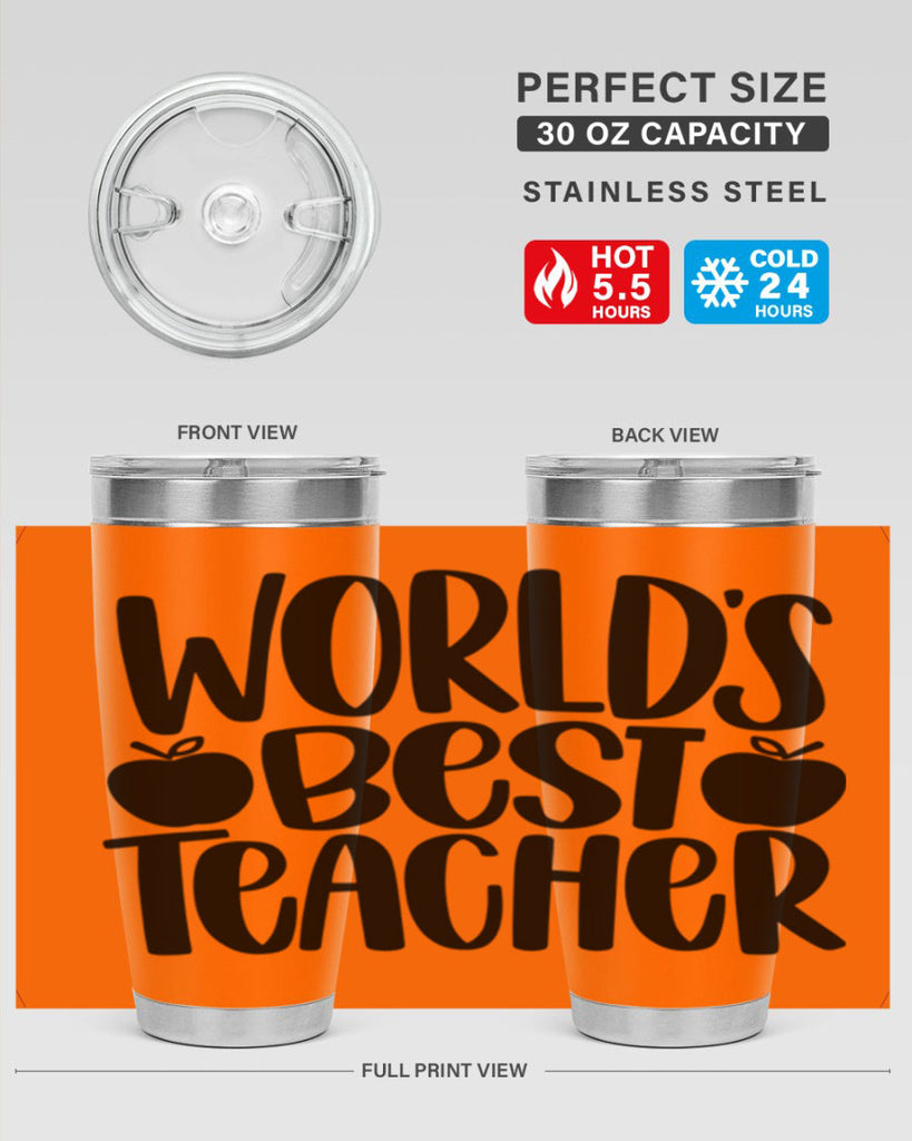 Worlds Best Teacher Style 28#- teacher- tumbler