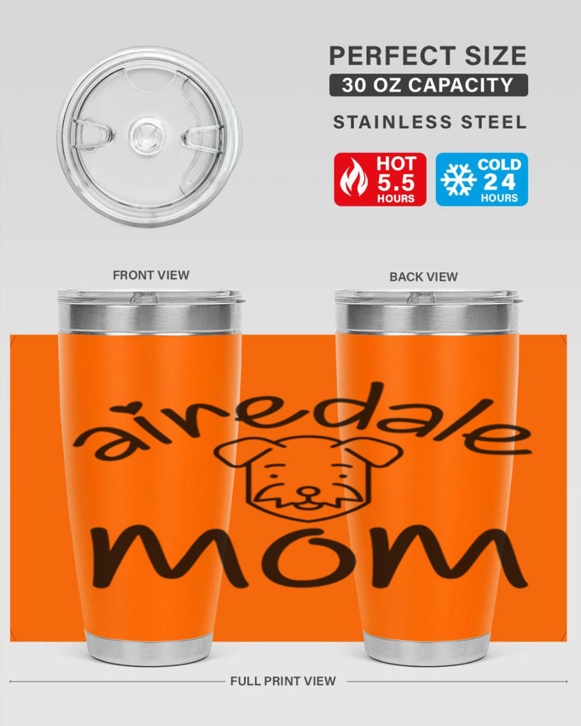 airedale mom 224#- mom- Tumbler