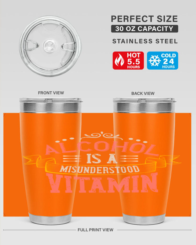 alcohol is a misunderstood vitamin 50#- cooking- Tumbler