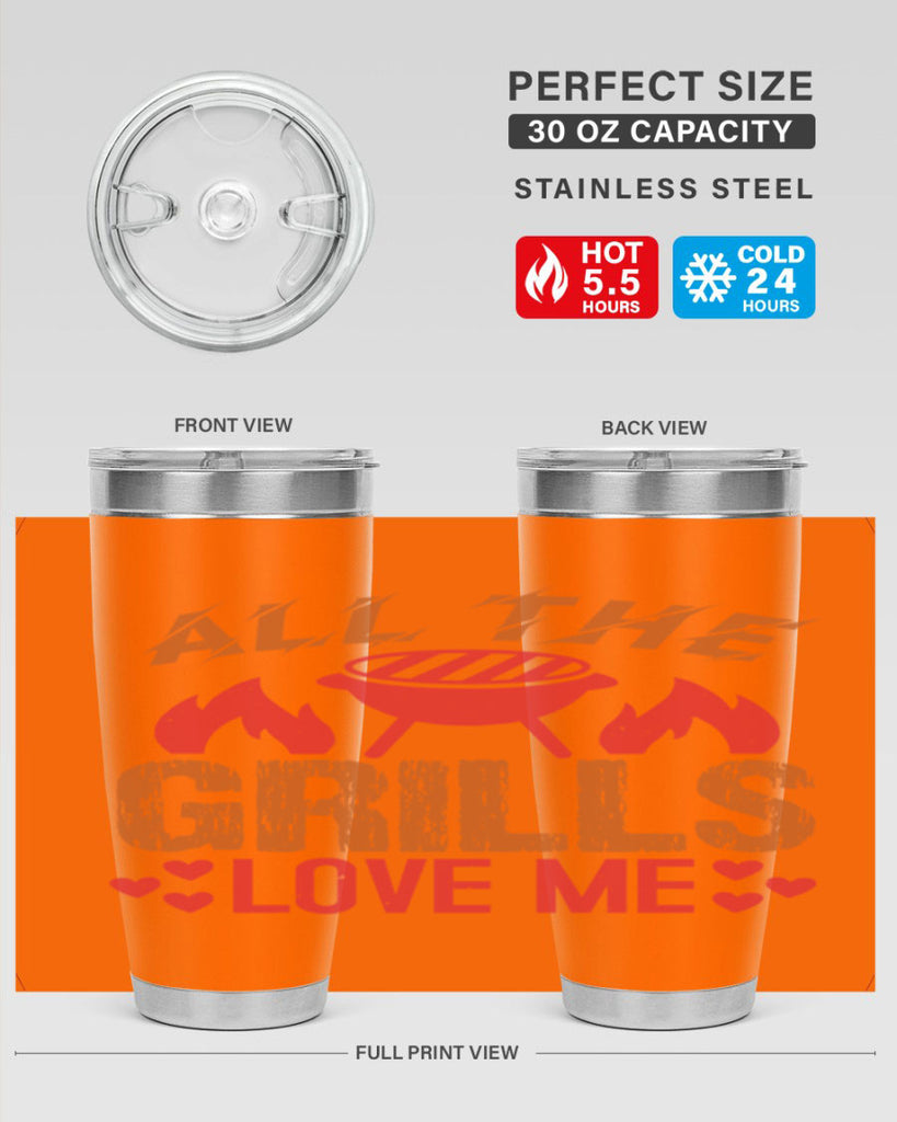 all the grills love me 50#- bbq- Tumbler