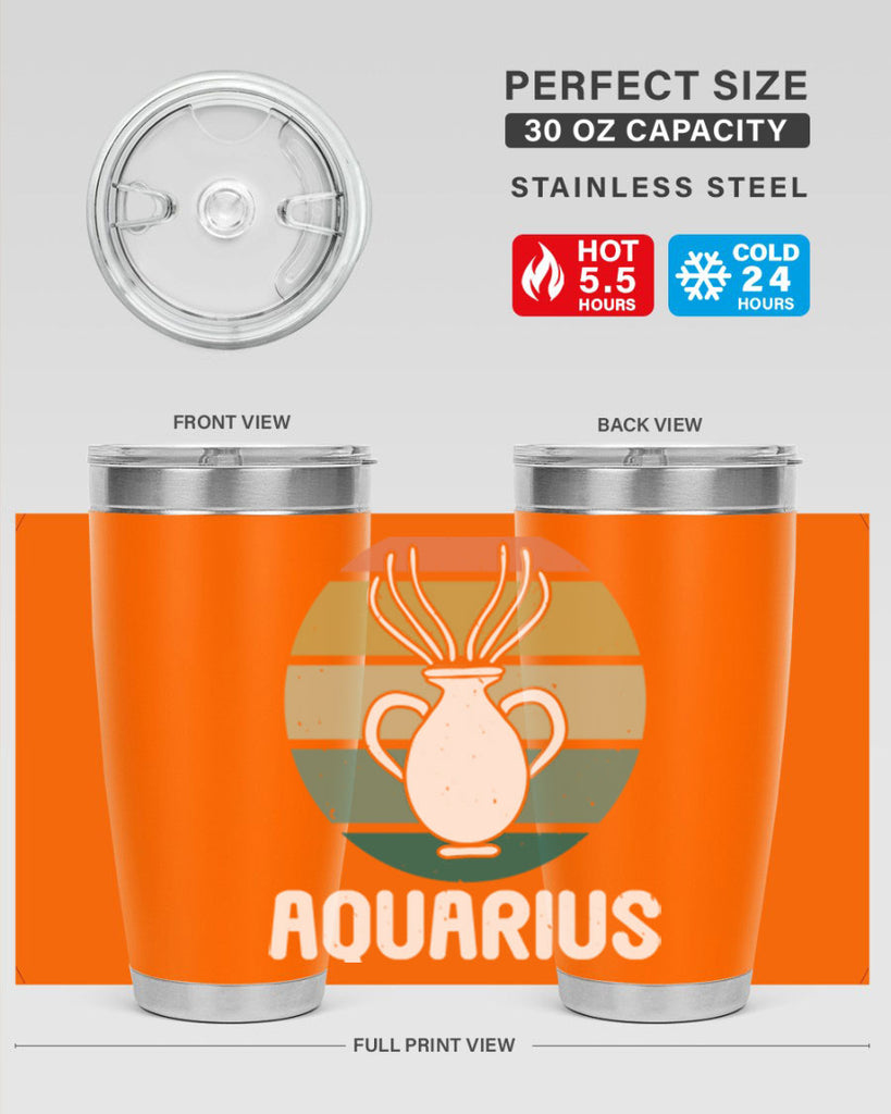 aquarius 78#- zodiac- Tumbler